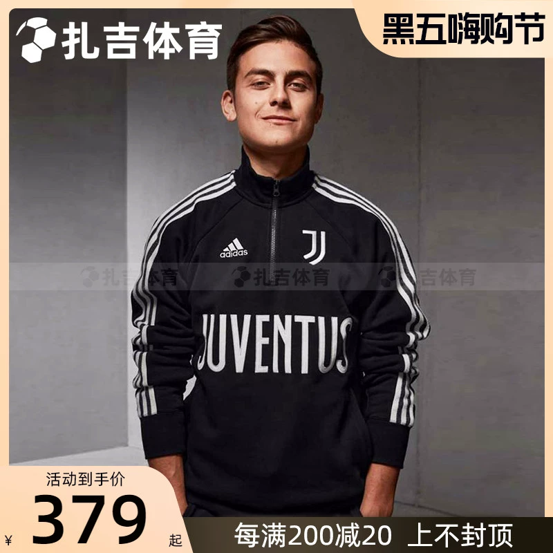 Zaghi Sports Adidas Juventus 20-21 áo khoác huấn luyện bóng đá nam Áo khoác len thể thao FR4215 - Thể thao lông cừu / jumper