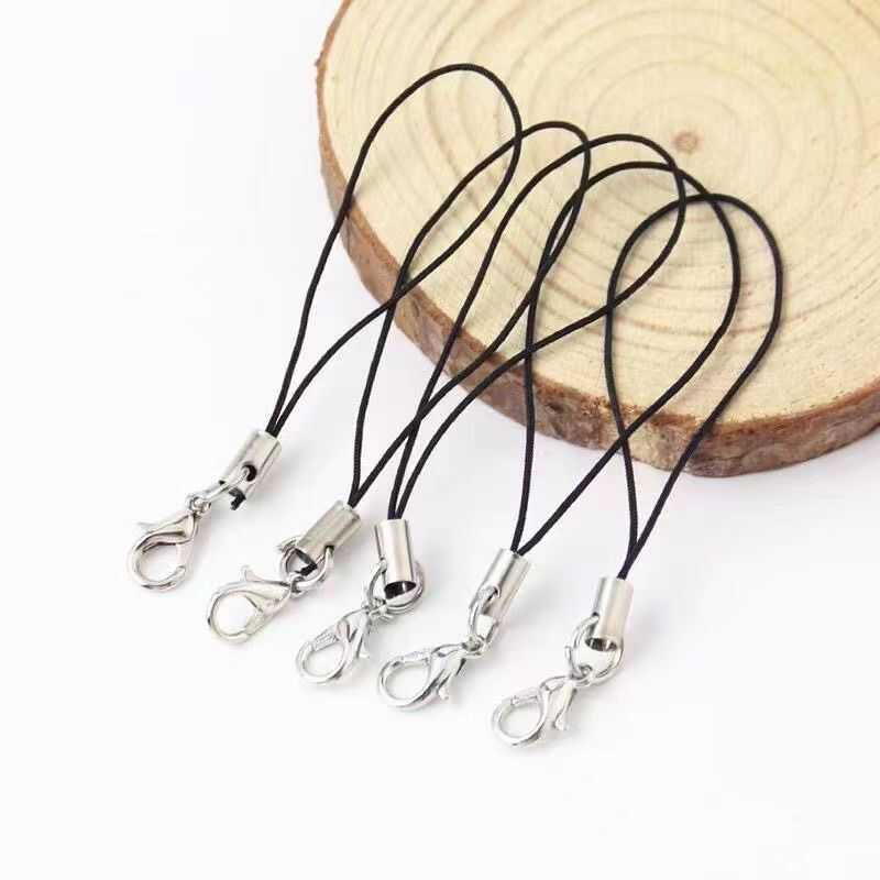 DIY Accessories Single Rope Phone Strap Pendant Lobster Clasp Keychain Pendant Lanyard Buckle Beaded Accessories