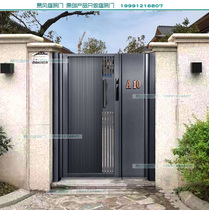 Customize minimalist Chinese Courtyard Door Villa courtyard gate single open door to open cell Country gate
