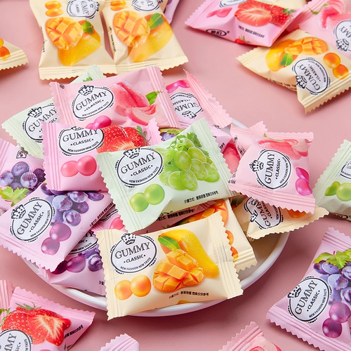 Ябо фруктовые ароматы с помадкой с сахаром на цитине оптом QQ сахар высокий уровень лица смешанный фрукты сахар Случайные закуски