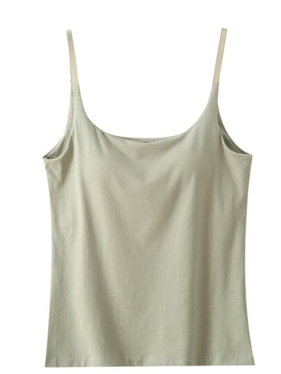 24 new summer camisole with padded bra all-in-one yoga sports bottoming shirt