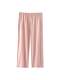Women's summer pure cotton three-quarter pajama pants, cotton large size loose home casual pants, summer thin pants that can be worn outside
