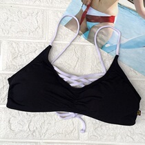 3 pieces of new single sexy bikini womens swimsuit one piece of chest Black large Cup 85E Cup