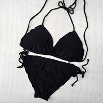 Clearance 2 sets sexy womens bikini black swimsuit set C cup 2339