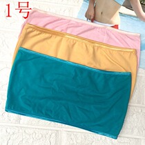 Clearance goods dyeing (no refund) bottoming anti-light wrapped chest single layer 0052