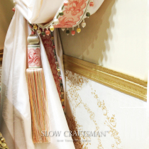 SLOW CRAFTSMAN export Europe Louis series light luxury American curtain hanging strap pendant strap