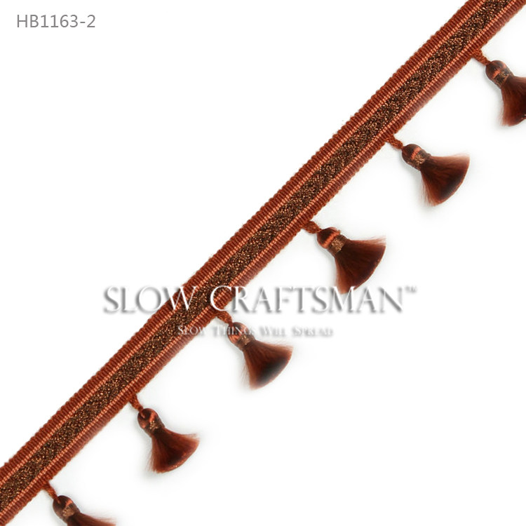 Кружевная кайма slow craftsman出口欧洲高端格伦系列 窗帘窗幔抱枕流苏穗花边