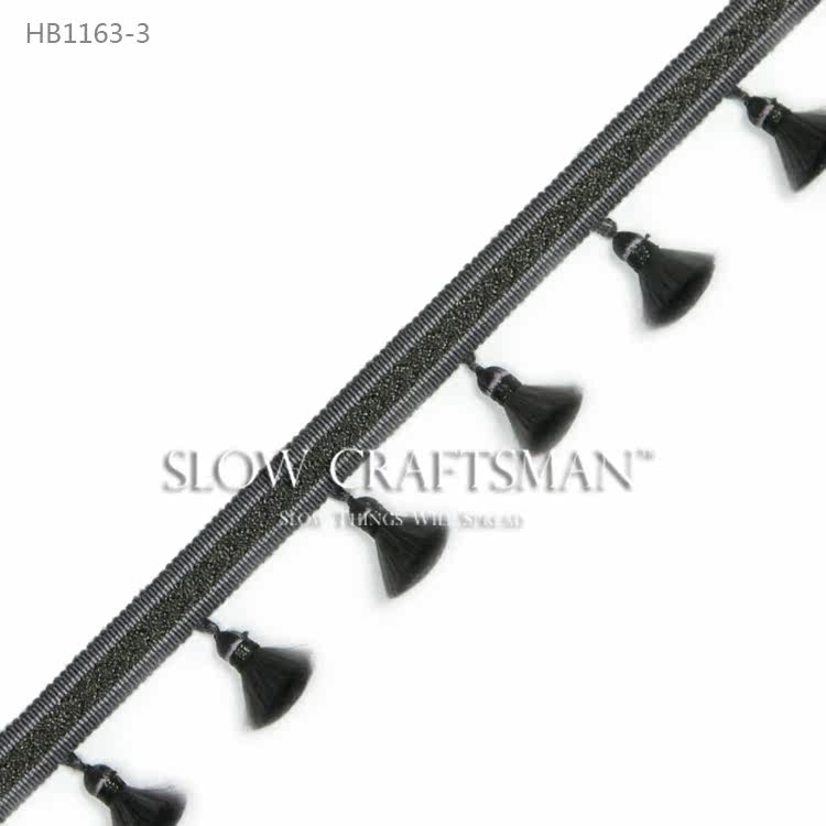 Кружевная кайма slow craftsman出口欧洲高端格伦系列 窗帘窗幔抱枕流苏穗花边