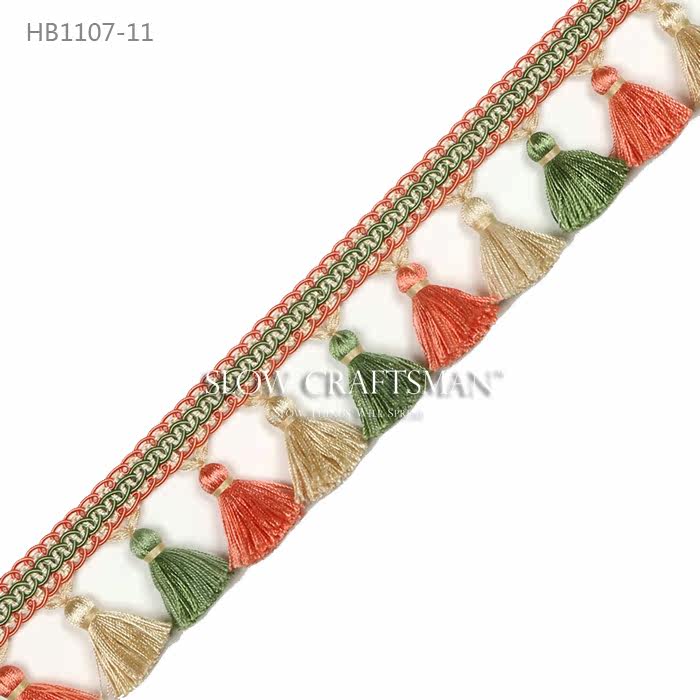 Кружевная кайма slow craftsman出口欧洲高端白山系列 窗帘窗幔抱枕家具流苏花边