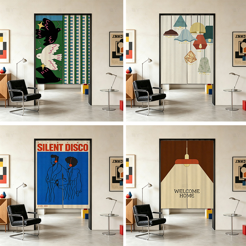 Bauhaus Bedroom Door Curtain Partition Curtain, No-Drill Bathroom Door Privacy Curtain, Anti-Peeping Half Curtain, Kitchen Blocking Curtain Bauhaus Bedroom Door Curtain Partition Curtain, No-Drill Bathroom Door Privacy Curtain, Anti-Peeping Half Curtain, Kitchen Blocking Curtain