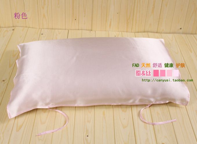 100% dâu gối lụa tơ tằm gối khăn gối dày hai mặt in lụa mùa hè tự nhiên - Khăn gối vỏ ga gối