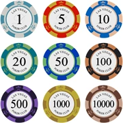 Chip Coin Baccarat Mahjong Chip cờ nhựa Phòng cờ vua dành riêng 14g Texas Holdem - Các lớp học Mạt chược / Cờ vua / giáo dục