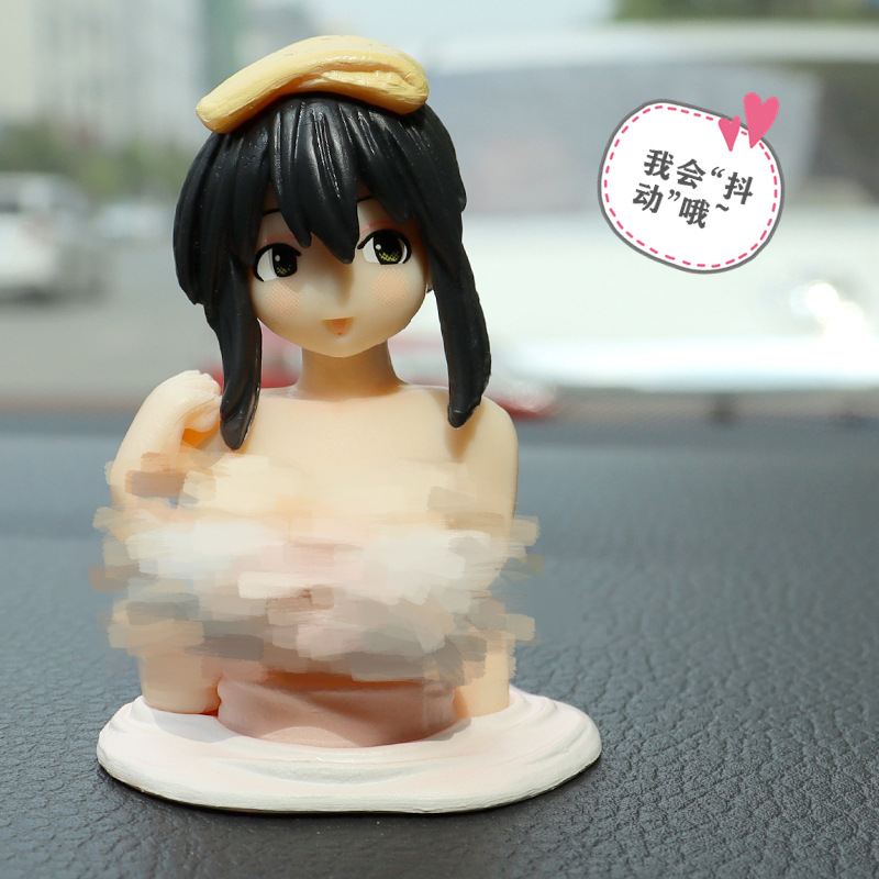 Explosive spot kanazi model car shaking bear car locomotive ornaments office accessories live broadcast network celebrity selection