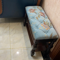 American style shoe-changing stool-style shoe cabinet European-style fabric storage stool Home Multi-functional wearing a shoe stool brief into the door shoe cabinet stool