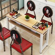 Nail art table and chair set Simple modern single double black nail art table Economical special double nail art table