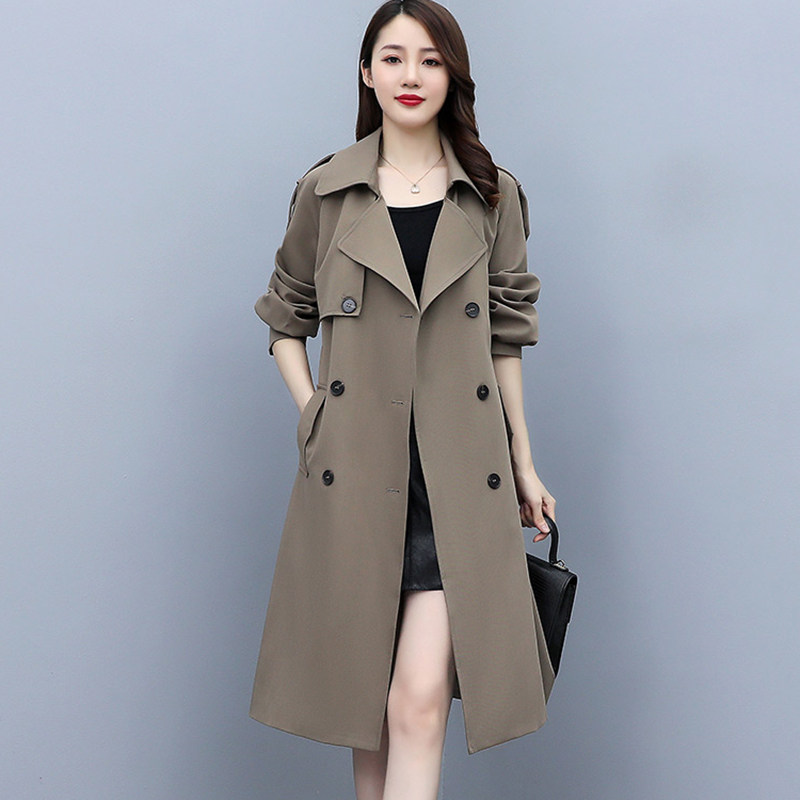 Wearwear coat women's clothing in spring and autumn 2023 new small style temperament this year popular mid - long coat