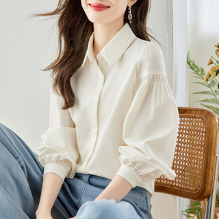 Chiffon Shirt for Women, Spring and Autumn 2025 New Style, Stylish and Beautiful, Popular Top, Elegant Blouse, Long-Sleeved Shirt