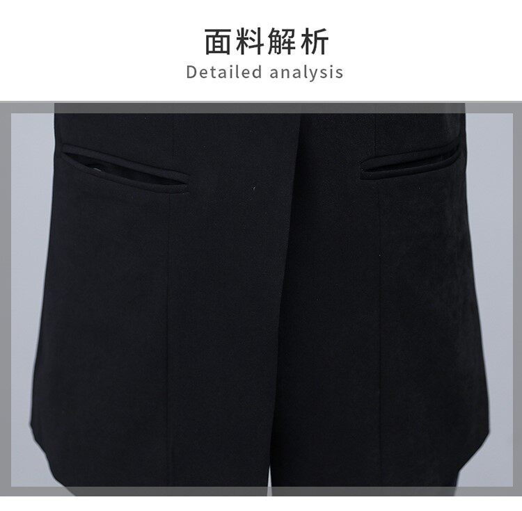 Костюм, весенняя осенняя тонкая куртка, черный кардиган, коллекция 2023, подходит для подростков 