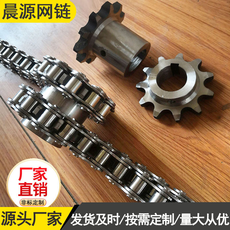 Non-Peuding Do Sprockets Chain 304 Stainless Steel Mechanical Transmission Industry Transport Large Pitch Bearings Double Row Gears