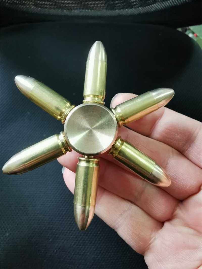 92 style 9 mm pure copper shell fingertips Tops Casual Decompression bearings swivel Decompression Walks To Play