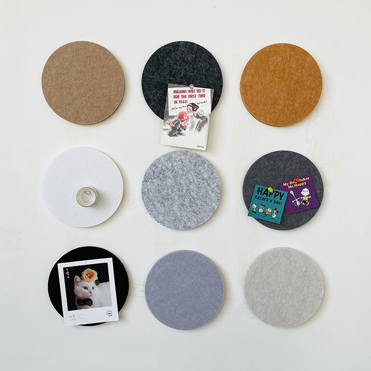 Round felt photo wall stickers background board message board bedroom Nordic ins three-dimensional wall cover ugly decoration modern
