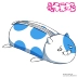 Sán Đầu Xã hội thứ hai Yuan Anime Ngoại vi khô Vật chất chôn nhỏ Mèo buồn Màu xanh và Trắng Long Cat Coin Purse Gối Bút chì - Carton / Hoạt hình liên quan những hình sticker cute Carton / Hoạt hình liên quan