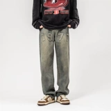 Осенние демисезонные джинсы, штаны для отдыха, в американском стиле, свободный прямой крой