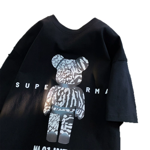 Tide, трендовая футболка с коротким рукавом для влюбленных, оверсайз, в американском стиле