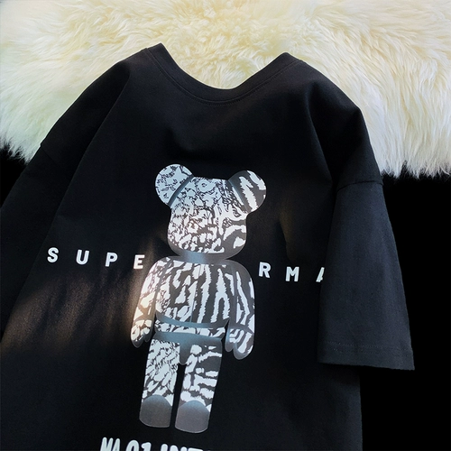 Tide, трендовая футболка с коротким рукавом для влюбленных, оверсайз, в американском стиле