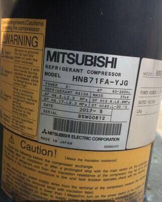 Mitsubishi Frequency Conversion Compressors HNB71FA-YBC HNB71FA-YBC HNB71FB-YJHG HNB71FB-YJHC