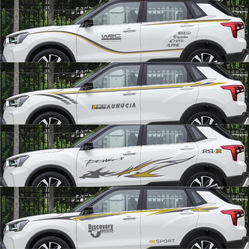 Dongfeng Qichen T60 car stickers pull flower T70T70XT90 Qichen stickers special body stickers personalized color strip stickers