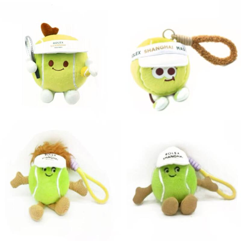 2025 Shanghai Rolex Masters Tennis Pendant Plush Toy Cute Keychain Bag Pendant Doll