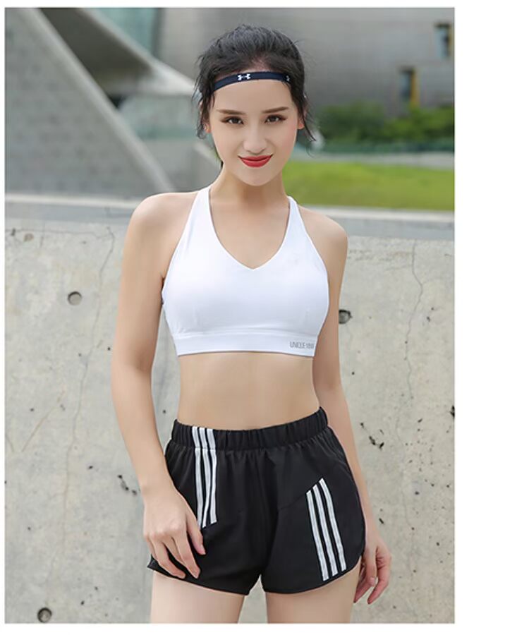 Đồ lót thể thao nữ MWCQ chạy bộ yoga tập thể dục áo ngực nữ không có vòng thép làm đẹp áo ngực kích cỡ lớn - Đồ lót thể thao áo tập thể thao
