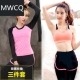 Quần áo thể thao MWCQ nữ mùa xuân dài tay áo tập thể dục ba mảnh quần áo nhanh khô kích thước lớn chạy quần áo quần áo thường xuyên quần áo yoga - Quần áo tập thể hình