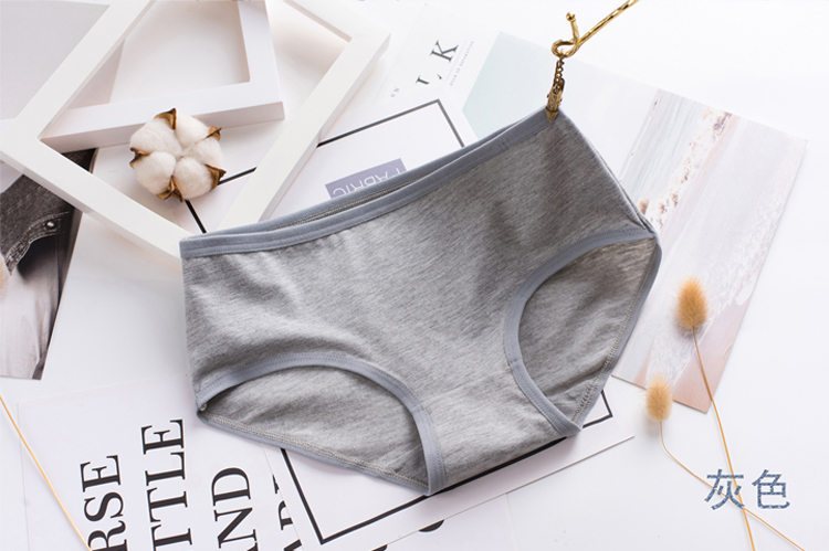 Quần lót nữ và quần cotton tam giác đáy quần thấp eo cotton rắn màu 100% nữ sinh đại học đơn giản quần chíp nữ đẹp