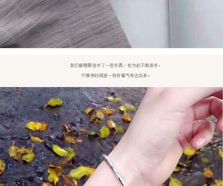 Vòng tay nữ 999 sterling bạc cherry vòng tay ngọt ngào tươi đơn giản vòng tay bạc để gửi tặng bạn gái món quà trang sức bạc - Vòng đeo tay Cuff vòng tay nam