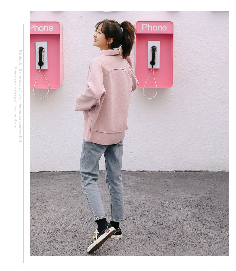 熙 2019 Áo khoác len nữ dài rộng phần hai mặt áo choàng kiểu áo len Han Fan áo khoác nữ cao cấp