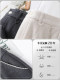 Off-white thickened woolen boot-cut pants for women 2025 new winter high-waist slim horseshoe pants casual flared pants