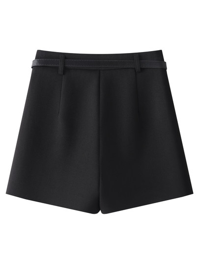 White suit woolen wide-leg pants for women 2025 new autumn and winter boot pants loose slimming a-line shorts casual pants