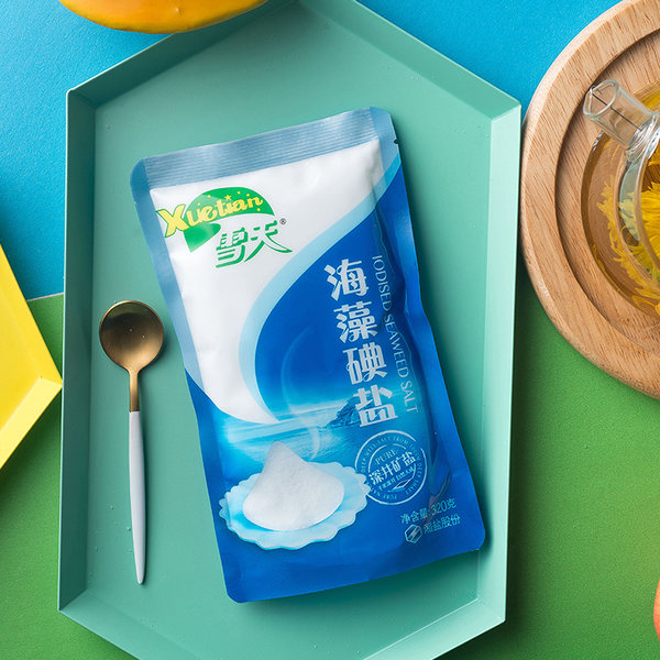 湖南盐业出品 雪天 海藻碘盐 320g*6包 天猫优惠券折后￥10.9包邮（￥15.9-5）