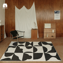 (Aoyama Mijuku) original design Nordic art modern light luxury carpet bedroom living room coffee table mat INS wind