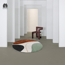 (Aoyama Mijuku) original design Nordic abstract line carpet room bedroom bedside cushion plush INS wind