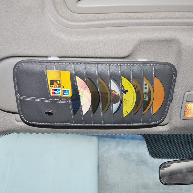 Suitable for 2021 Qoros 3 Qoros 5 Qoros 7 Car CD clip storage bag Car sun visor disc cover