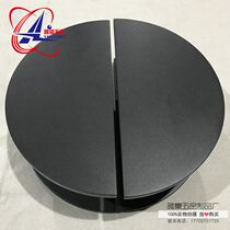 Central Europe semicircular tempered glass door handle simple solid wood door handle black hotel facade handle modern