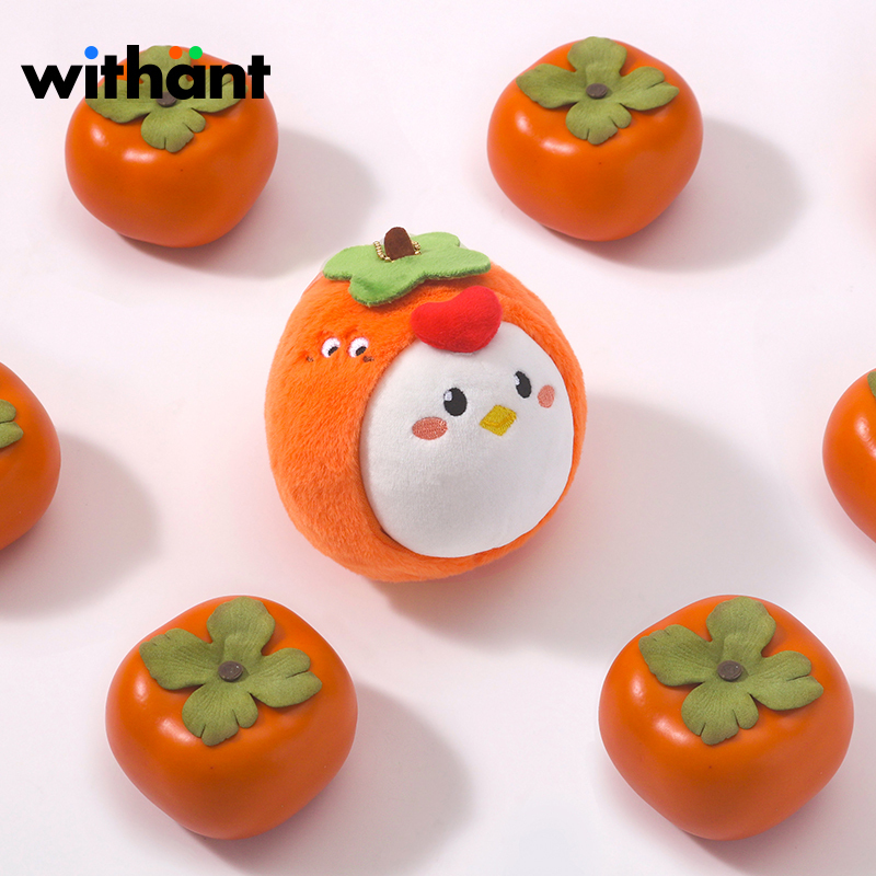 Withant Manor Little Chicken Persimmon Good Luck Plush Doll Bag Pendant 2026 Birthday Gift Ornament
