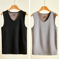 37 -DEGREE постоянная температура плюс бархатный жилет Men [Deep Grey+светло -серый]