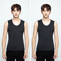 37 градусов постоянной температуры плюс бархатный жилет мужчины [Deep Grey+Deep Grey]