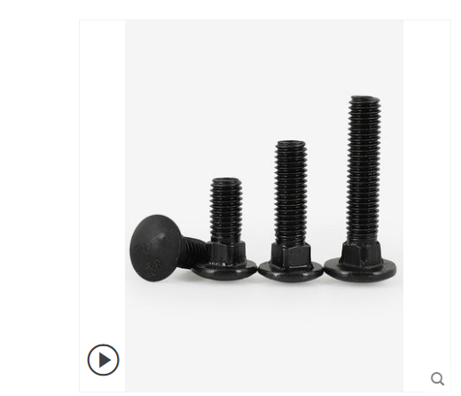8 Level 8 high strength carriage bolt round head screw GB12 black bridge horse bolt bolt M10M8M12M16