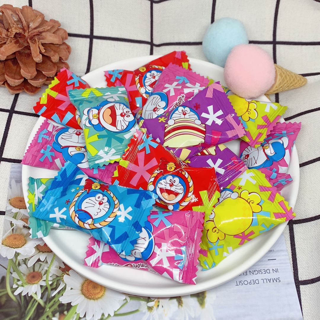 RT Valley Doraemon Assorted Juice Fudge Fruit Flavor QQ Sugar Cute Mixed Flavor Candy Candy Snacks