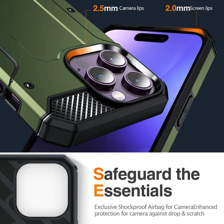 Kickstand Multi Layer Tough Shockproof Samsung Phone Case